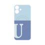 プレミアムパネル with MagSafe［ オリジナル - initial two tone - U blue ］