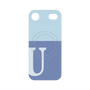 プレミアムパネル with MagSafe［ オリジナル - initial two tone - U blue ］