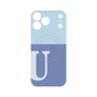 プレミアムパネル with MagSafe［ オリジナル - initial two tone - U blue ］