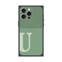 プレミアムパネル with MagSafe［ オリジナル - initial two tone - U green ］
