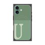 プレミアムパネル with MagSafe［ オリジナル - initial two tone - U green ］