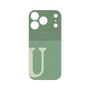 プレミアムパネル with MagSafe［ オリジナル - initial two tone - U green ］