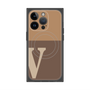 プレミアムパネル with MagSafe［ オリジナル - initial two tone - V brown ］