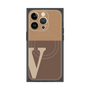 プレミアムパネル with MagSafe［ オリジナル - initial two tone - V brown ］