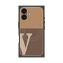 プレミアムパネル with MagSafe［ オリジナル - initial two tone - V brown ］