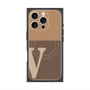 プレミアムパネル with MagSafe［ オリジナル - initial two tone - V brown ］