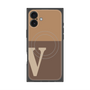 プレミアムパネル with MagSafe［ オリジナル - initial two tone - V brown ］