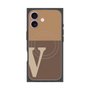 プレミアムパネル with MagSafe［ オリジナル - initial two tone - V brown ］