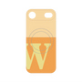 プレミアムパネル with MagSafe［ オリジナル - initial two tone - W orange ］