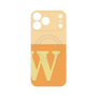 プレミアムパネル with MagSafe［ オリジナル - initial two tone - W orange ］