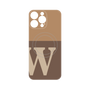 プレミアムパネル with MagSafe［ オリジナル - initial two tone - W brown ］