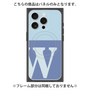 プレミアムパネル with MagSafe［ オリジナル - initial two tone - W blue ］