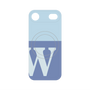 プレミアムパネル with MagSafe［ オリジナル - initial two tone - W blue ］