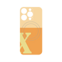 プレミアムパネル with MagSafe［ オリジナル - initial two tone - X orange ］