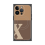 プレミアムパネル with MagSafe［ オリジナル - initial two tone - X brown ］