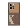 プレミアムパネル with MagSafe［ オリジナル - initial two tone - X brown ］