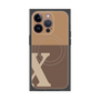 プレミアムパネル with MagSafe［ オリジナル - initial two tone - X brown ］