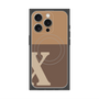 プレミアムパネル with MagSafe［ オリジナル - initial two tone - X brown ］