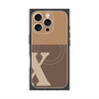 プレミアムパネル with MagSafe［ オリジナル - initial two tone - X brown ］