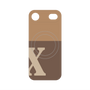 プレミアムパネル with MagSafe［ オリジナル - initial two tone - X brown ］