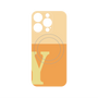 プレミアムパネル with MagSafe［ オリジナル - initial two tone - Y orange ］