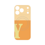 プレミアムパネル with MagSafe［ オリジナル - initial two tone - Y orange ］