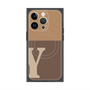 プレミアムパネル with MagSafe［ オリジナル - initial two tone - Y brown ］