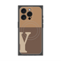 プレミアムパネル with MagSafe［ オリジナル - initial two tone - Y brown ］