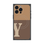プレミアムパネル with MagSafe［ オリジナル - initial two tone - Y brown ］