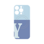 プレミアムパネル with MagSafe［ オリジナル - initial two tone - Y blue ］