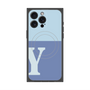 プレミアムパネル with MagSafe［ オリジナル - initial two tone - Y blue ］