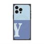 プレミアムパネル with MagSafe［ オリジナル - initial two tone - Y blue ］