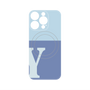 プレミアムパネル with MagSafe［ オリジナル - initial two tone - Y blue ］