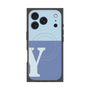 プレミアムパネル with MagSafe［ オリジナル - initial two tone - Y blue ］