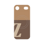 プレミアムパネル with MagSafe［ オリジナル - initial two tone - Z brown ］
