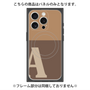 プレミアムパネル with MagSafe［ オリジナル - initial two tone - A brown ］
