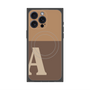 プレミアムパネル with MagSafe［ オリジナル - initial two tone - A brown ］