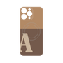 プレミアムパネル with MagSafe［ オリジナル - initial two tone - A brown ］