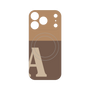 プレミアムパネル with MagSafe［ オリジナル - initial two tone - A brown ］