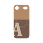 プレミアムパネル with MagSafe［ オリジナル - initial two tone - A brown ］