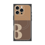 プレミアムパネル with MagSafe［ オリジナル - initial two tone - B brown ］