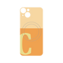 プレミアムパネル with MagSafe［ オリジナル - initial two tone - C orange ］