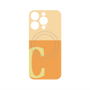 プレミアムパネル with MagSafe［ オリジナル - initial two tone - C orange ］