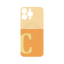 プレミアムパネル with MagSafe［ オリジナル - initial two tone - C orange ］