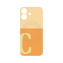 プレミアムパネル with MagSafe［ オリジナル - initial two tone - C orange ］