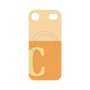 プレミアムパネル with MagSafe［ オリジナル - initial two tone - C orange ］