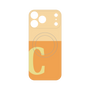 プレミアムパネル with MagSafe［ オリジナル - initial two tone - C orange ］