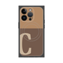 プレミアムパネル with MagSafe［ オリジナル - initial two tone - C brown ］