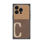 プレミアムパネル with MagSafe［ オリジナル - initial two tone - C brown ］