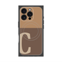 プレミアムパネル with MagSafe［ オリジナル - initial two tone - C brown ］